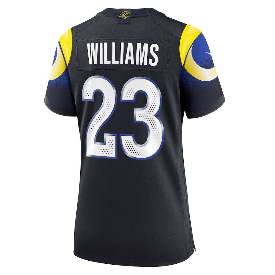 Kyren Williams 23 Los Angeles Rams Women's 2025 Rivalries Collection Game Jersey - Midnight Blue