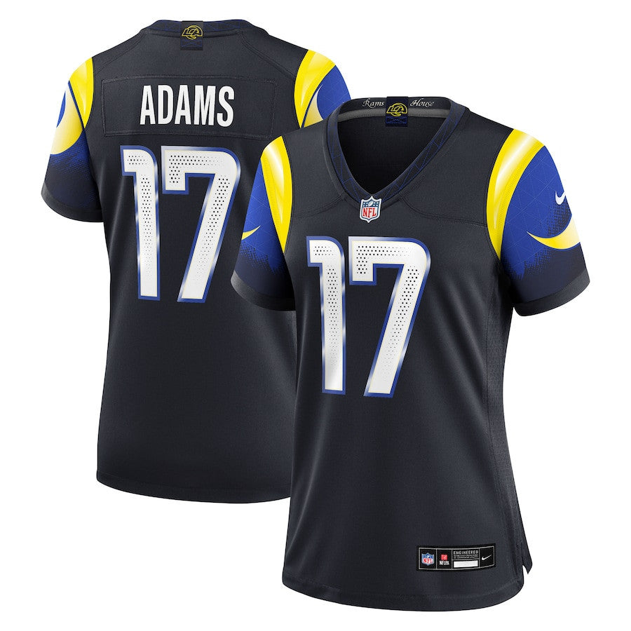 Davante Adams 17 Los Angeles Rams Women's 2025 Rivalries Collection Game Jersey - Midnight Blue