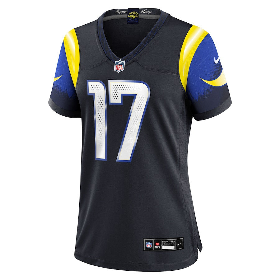 Davante Adams 17 Los Angeles Rams Women's 2025 Rivalries Collection Game Jersey - Midnight Blue