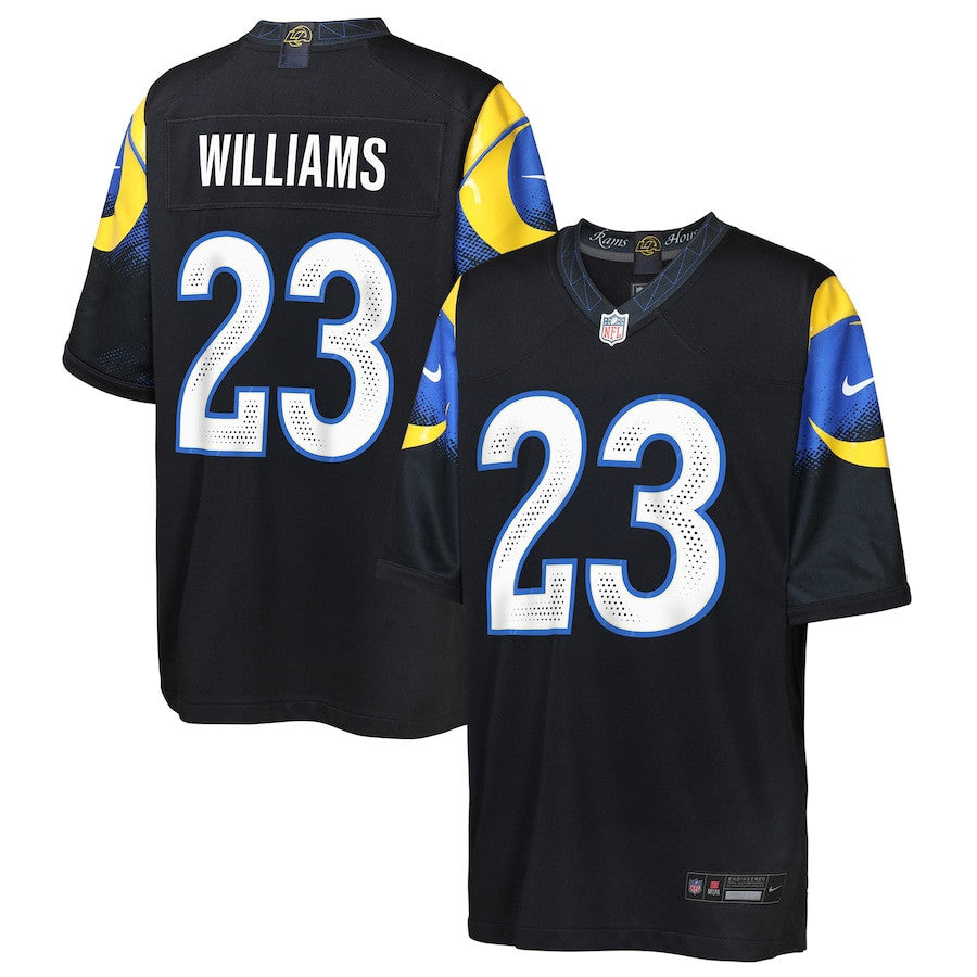 Kyren Williams 23 Los Angeles Rams YOUTH 2025 Rivalries Collection Game Jersey - Midnight Blue