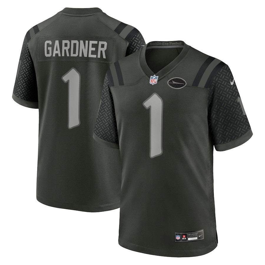 Ahmad Sauce 1 Gardner New York Jets 2025 Rivalries Collection Game Men Jersey - Gotham Green