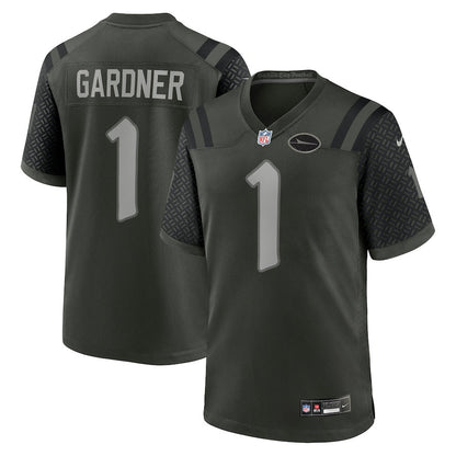 Ahmad Sauce 1 Gardner New York Jets 2025 Rivalries Collection Game Men Jersey - Gotham Green