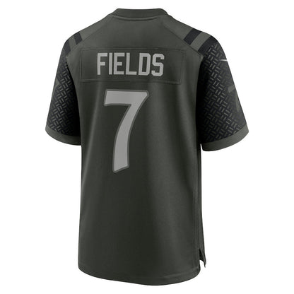 Justin Fields 7 Gardner New York Jets 2025 Rivalries Collection Game Men Jersey - Gotham Green