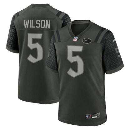 Garrett Wilson 5 Gardner New York Jets 2025 Rivalries Collection Game Men Jersey - Gotham Green