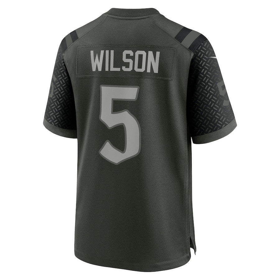 Garrett Wilson 5 Gardner New York Jets 2025 Rivalries Collection Game Men Jersey - Gotham Green