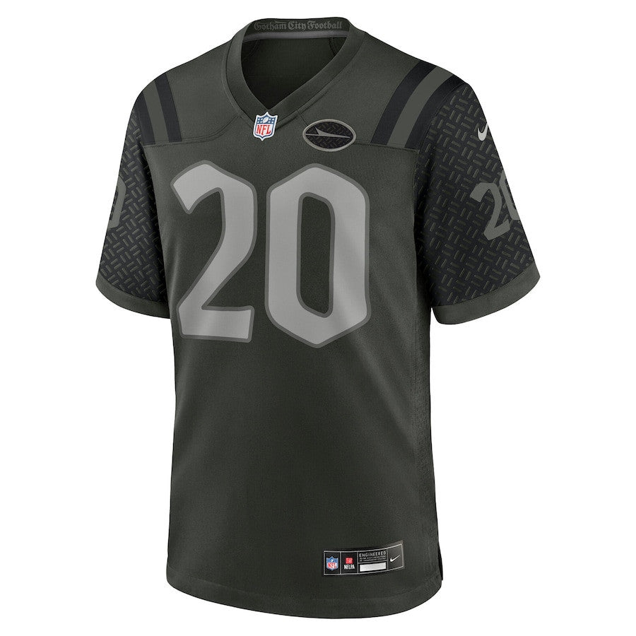 Breece Hall 20 Gardner New York Jets 2025 Rivalries Collection Game Men Jersey - Gotham Green