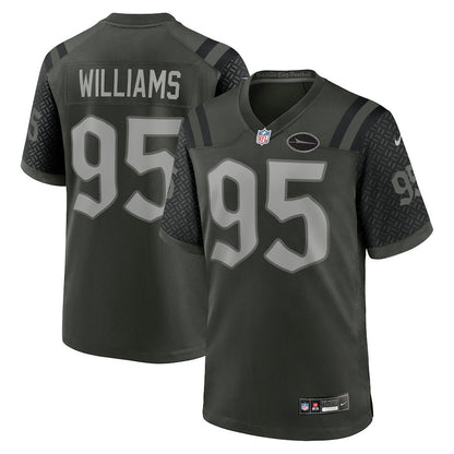 Quinnen Williams 95 Gardner New York Jets 2025 Rivalries Collection Game Men Jersey - Gotham Green
