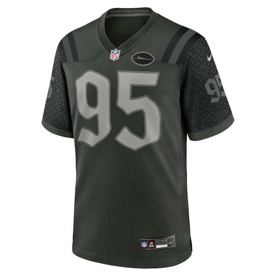 Quinnen Williams 95 Gardner New York Jets 2025 Rivalries Collection Game Men Jersey - Gotham Green