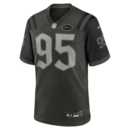 Quinnen Williams 95 Gardner New York Jets 2025 Rivalries Collection Game Men Jersey - Gotham Green