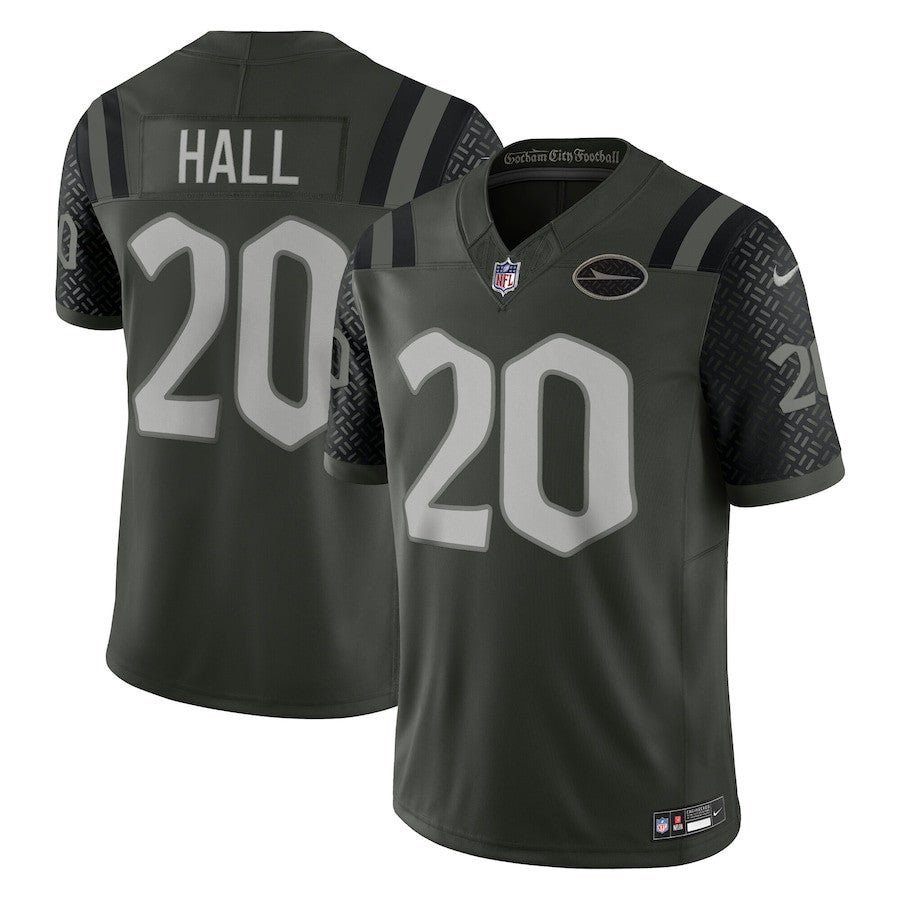 Breece Hall 20 New York Jets 2025 Rivalries Collection Limited Men Jersey - Gotham Green