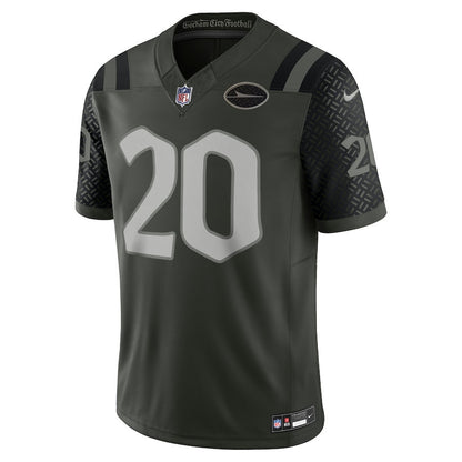 Breece Hall 20 New York Jets 2025 Rivalries Collection Limited Men Jersey - Gotham Green