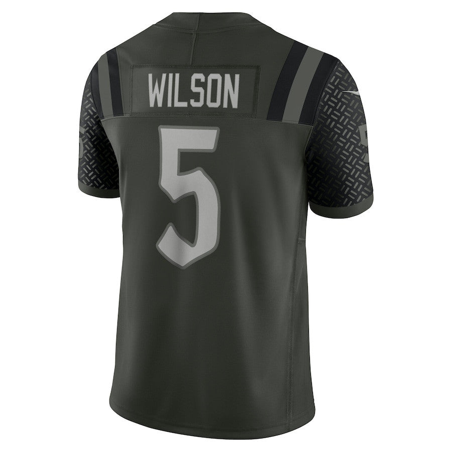 Garrett Wilson 5 New York Jets 2025 Rivalries Collection Limited Men Jersey - Gotham Green