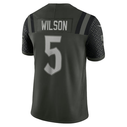 Garrett Wilson 5 New York Jets 2025 Rivalries Collection Limited Men Jersey - Gotham Green