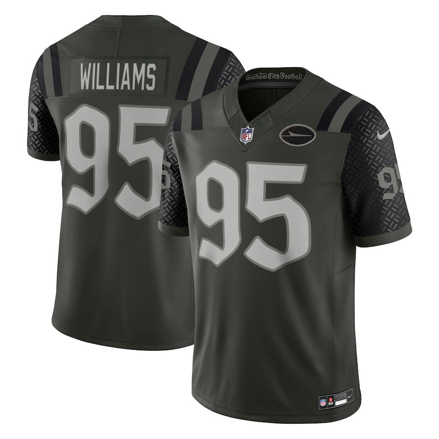 Quinnen Williams 95 New York Jets 2025 Rivalries Collection Limited Men Jersey - Gotham Green