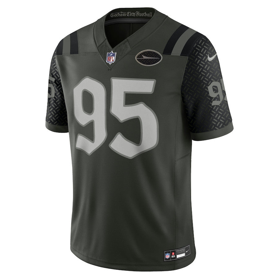 Quinnen Williams 95 New York Jets 2025 Rivalries Collection Limited Men Jersey - Gotham Green