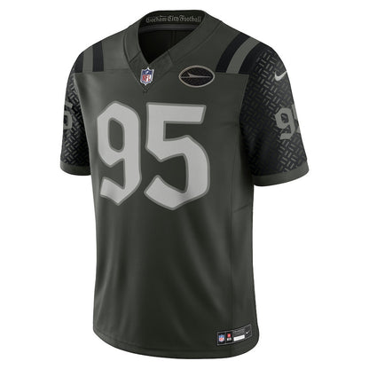 Quinnen Williams 95 New York Jets 2025 Rivalries Collection Limited Men Jersey - Gotham Green