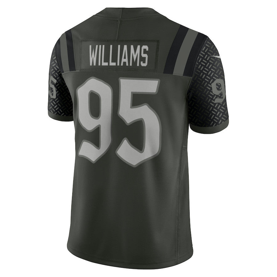 Quinnen Williams 95 New York Jets 2025 Rivalries Collection Limited Men Jersey - Gotham Green