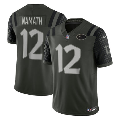 Joe Namath 12 New York Jets 2025 Rivalries Collection Limited Men Jersey - Gotham Green