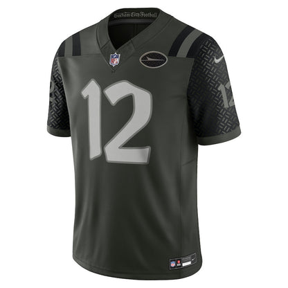 Joe Namath 12 New York Jets 2025 Rivalries Collection Limited Men Jersey - Gotham Green