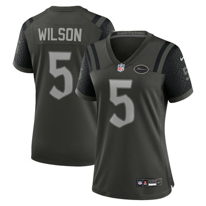 Garrett Wilson 5 New York Jets Women's 2025 Rivalries Collection Game Jersey - Gotham Green