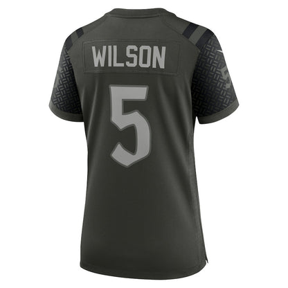Garrett Wilson 5 New York Jets Women's 2025 Rivalries Collection Game Jersey - Gotham Green
