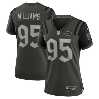 Quinnen Williams 95 New York Jets Women's 2025 Rivalries Collection Game Jersey - Gotham Green
