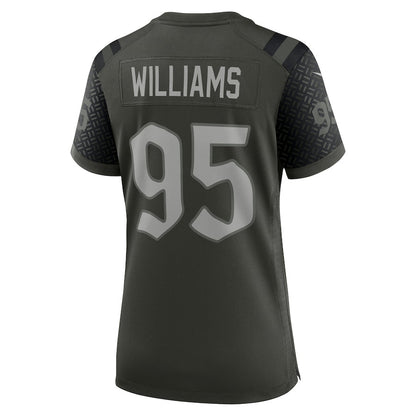 Quinnen Williams 95 New York Jets Women's 2025 Rivalries Collection Game Jersey - Gotham Green