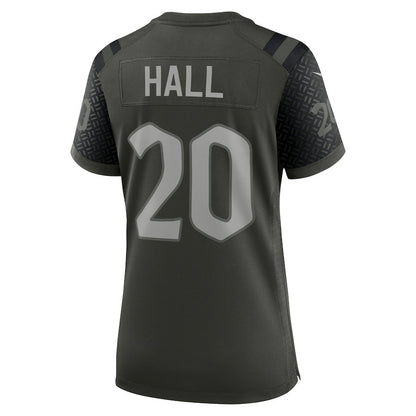 Breece Hall 20 New York Jets Women's 2025 Rivalries Collection Game Jersey - Gotham Green