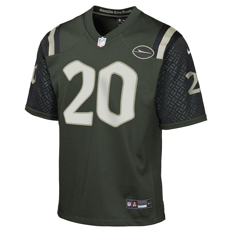 Breece Hall 20 New York Jets YOUTH 2025 Rivalries Collection Game Jersey - Gotham Green
