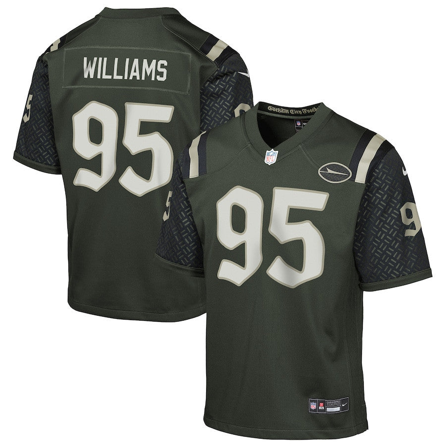 Quinnen Williams 95 New York Jets YOUTH 2025 Rivalries Collection Game Jersey - Gotham Green
