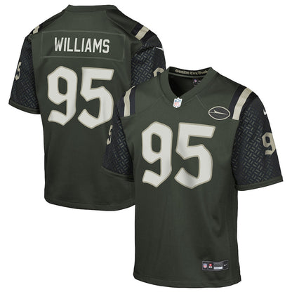 Quinnen Williams 95 New York Jets YOUTH 2025 Rivalries Collection Game Jersey - Gotham Green