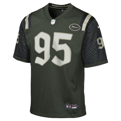 Quinnen Williams 95 New York Jets YOUTH 2025 Rivalries Collection Game Jersey - Gotham Green
