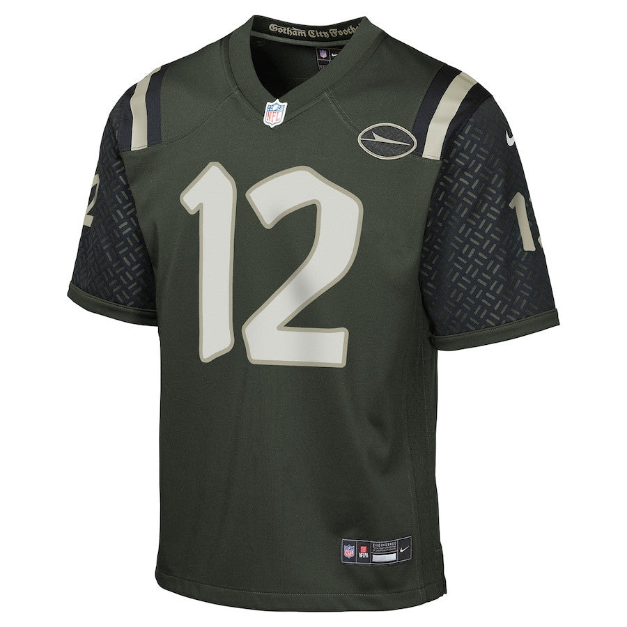 Joe Namath 12 New York Jets YOUTH 2025 Rivalries Collection Game Jersey - Gotham Green