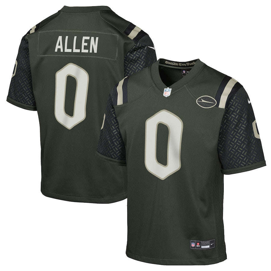 Braelon Allen 0 New York Jets YOUTH 2025 Rivalries Collection Game Jersey - Gotham Green