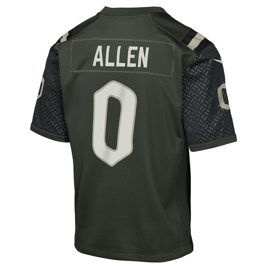 Braelon Allen 0 New York Jets YOUTH 2025 Rivalries Collection Game Jersey - Gotham Green