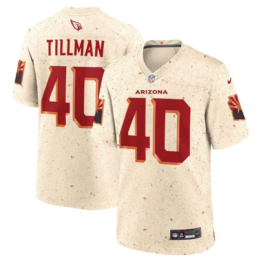 Pat Tillman 40 Arizona Cardinals 2025 Rivalries Collection Game Men Jersey - Natural