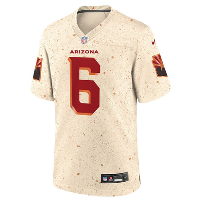 James Conner 6 Arizona Cardinals 2025 Rivalries Collection Game Men Jersey - Natural