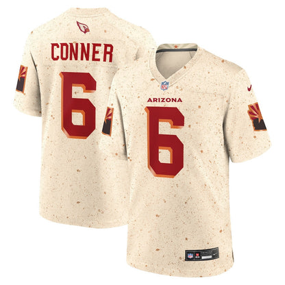 James Conner 6 Arizona Cardinals 2025 Rivalries Collection Game Men Jersey - Natural