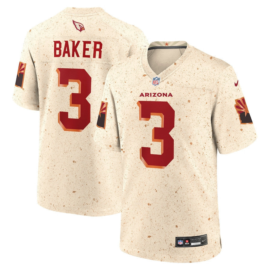 Budda Baker 3 Arizona Cardinals 2025 Rivalries Collection Game Men Jersey - Natural