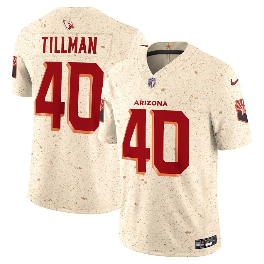 Pat Tillman 40 Arizona Cardinals 2025 Rivalries Collection Limited Men Jersey - Natural