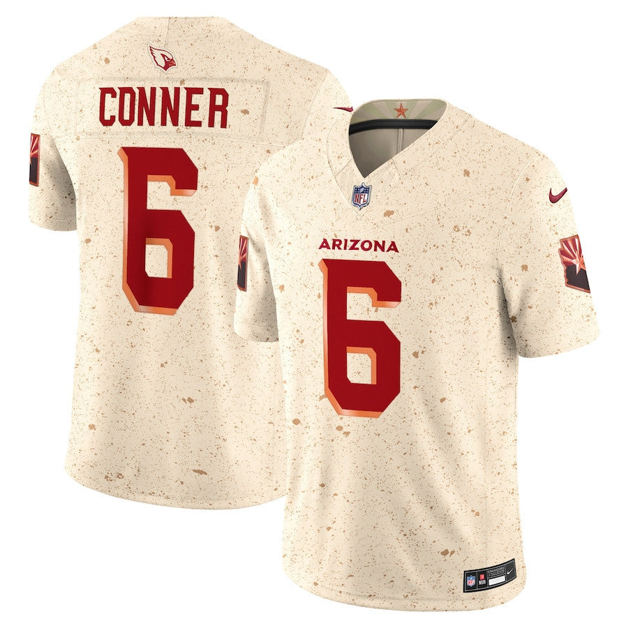 James Conner 6 Arizona Cardinals 2025 Rivalries Collection Limited Men Jersey - Natural