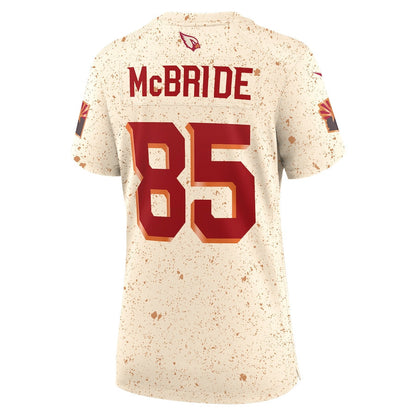 Trey McBride 85 Arizona Cardinals Women's 2025 Rivalries Collection Game Jersey - Natural