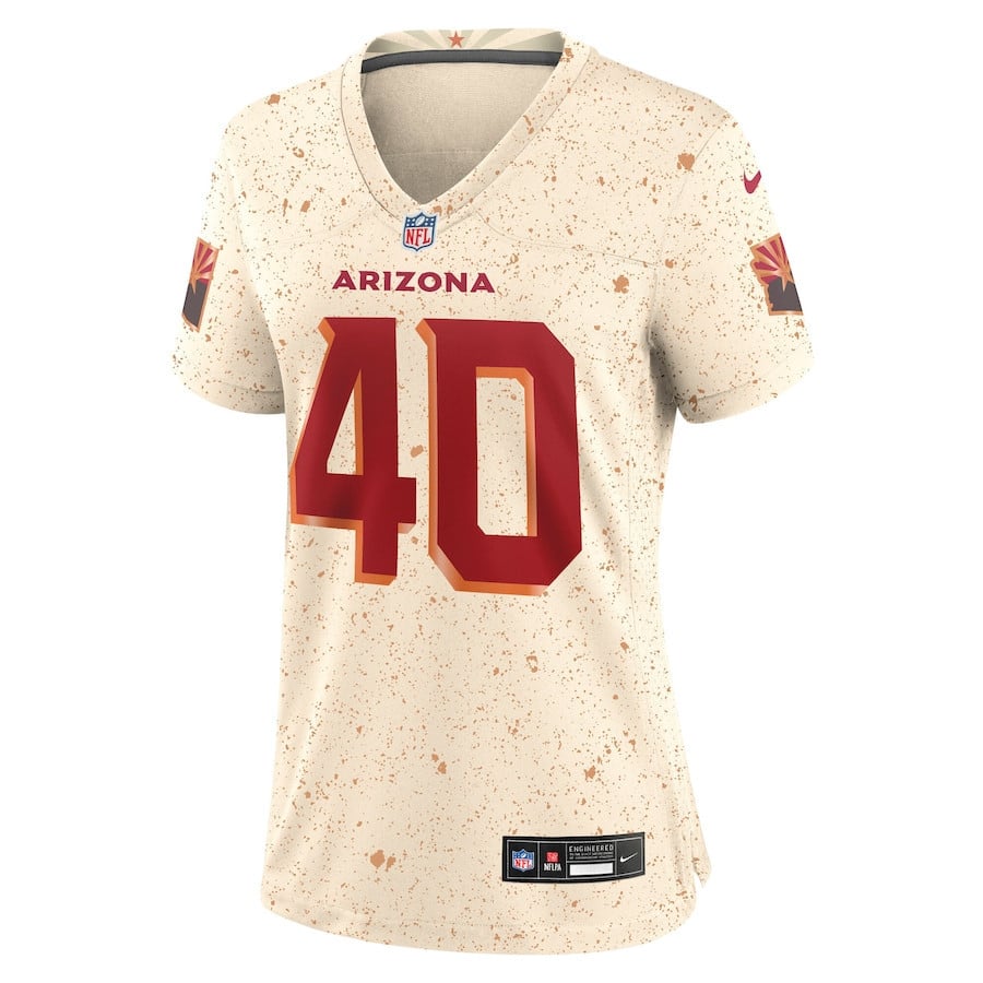 Pat Tillman 40 Arizona Cardinals Women's 2025 Rivalries Collection Game Jersey - Natural