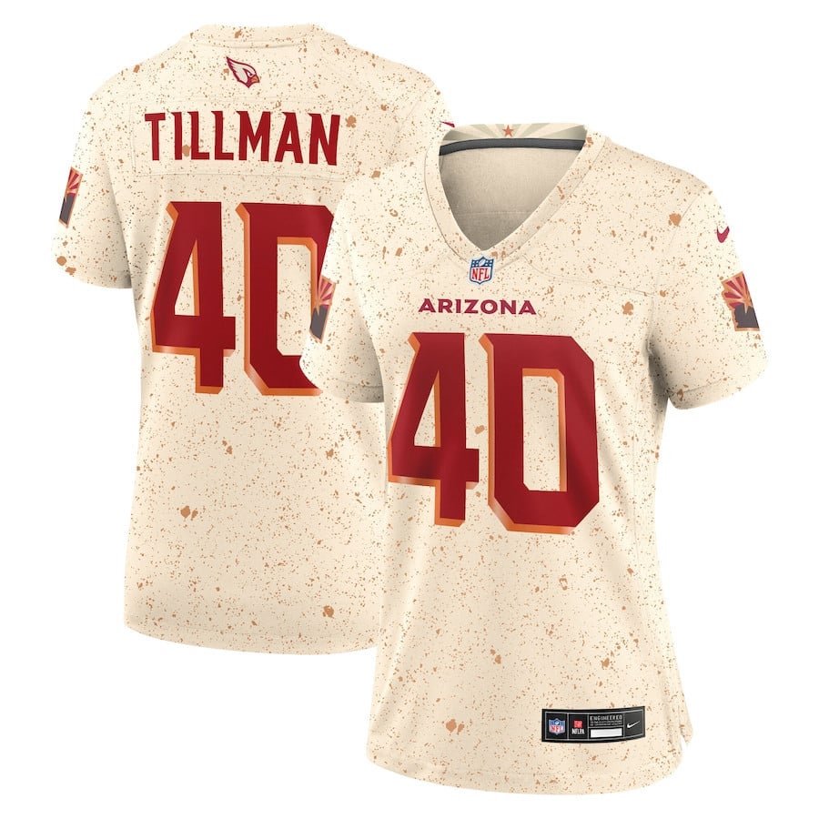 Pat Tillman 40 Arizona Cardinals Women's 2025 Rivalries Collection Game Jersey - Natural