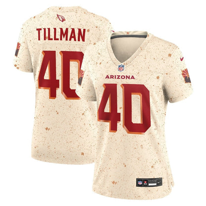 Pat Tillman 40 Arizona Cardinals Women's 2025 Rivalries Collection Game Jersey - Natural
