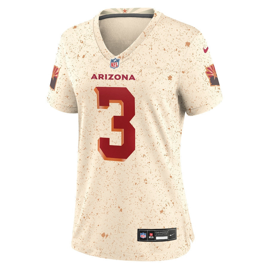 Budda Baker 3 Arizona Cardinals Women's 2025 Rivalries Collection Game Jersey - Natural
