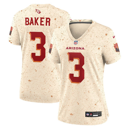 Budda Baker 3 Arizona Cardinals Women's 2025 Rivalries Collection Game Jersey - Natural