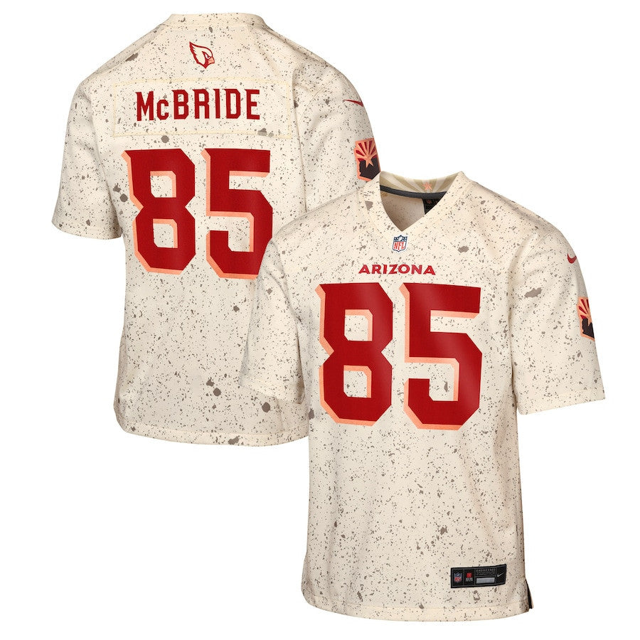 Trey McBride 85 Arizona Cardinals YOUTH 2025 Rivalries Collection Game Jersey - Natural