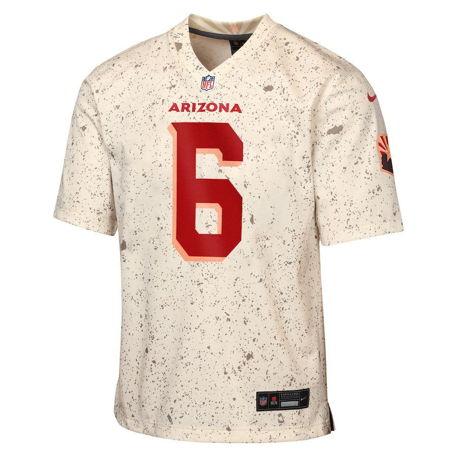 James Conner 6 Arizona Cardinals YOUTH 2025 Rivalries Collection Game Jersey - Natural