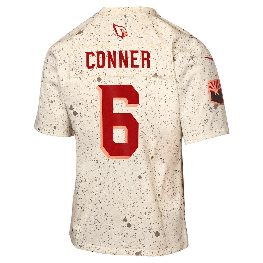 James Conner 6 Arizona Cardinals YOUTH 2025 Rivalries Collection Game Jersey - Natural